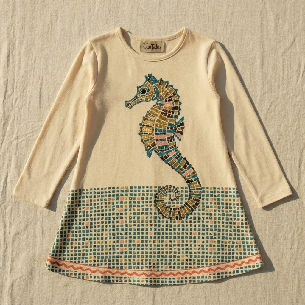 Look 03: The Mosaic Seahorse — ELOVA RENN StoryWear