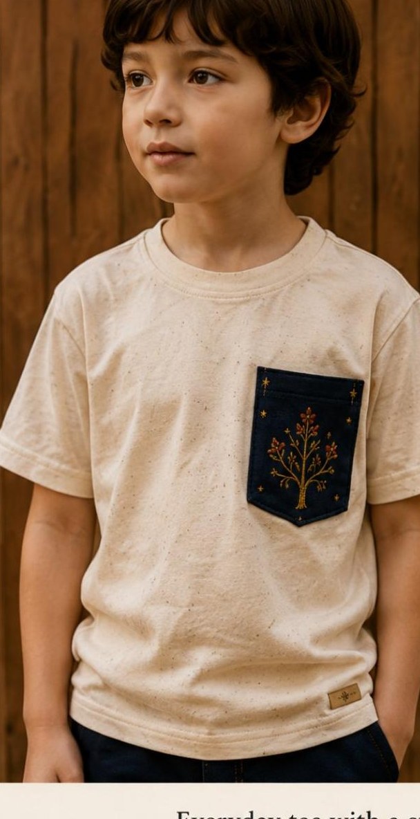 Look 24: The Story Patch Tee — ELOVA RENN StoryWear