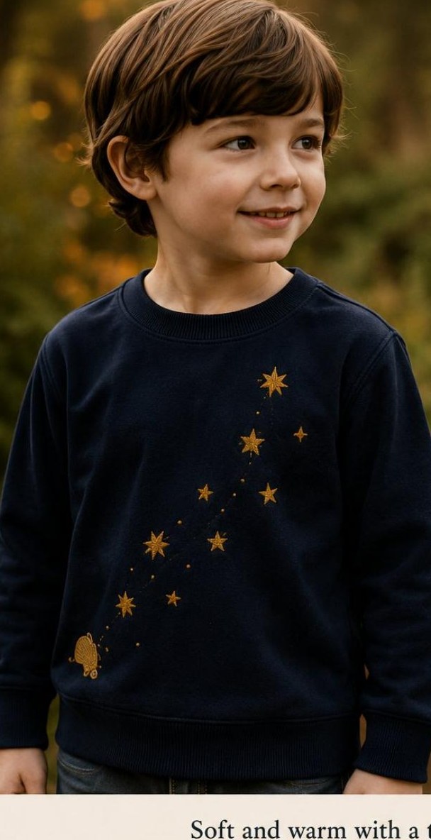 Look 22: The Firelight Sweatshirt — ELOVA RENN StoryWear