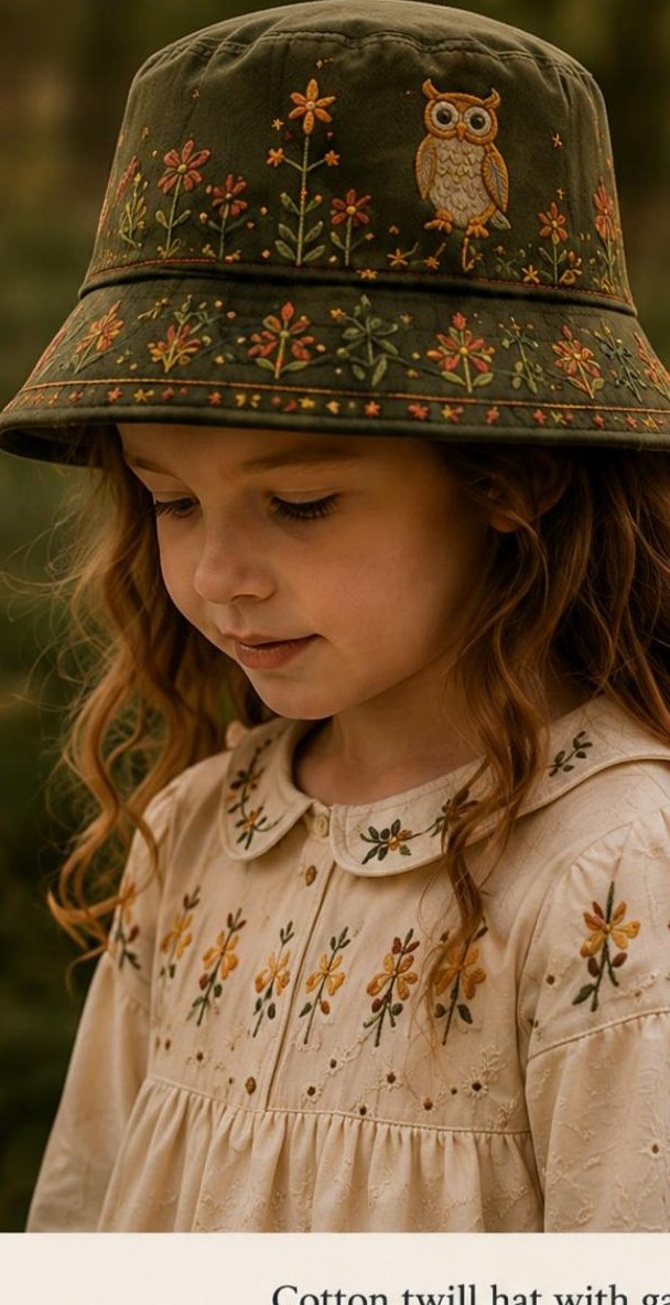 Look 26: The Garden Bucket Hat — ELOVA RENN StoryWear